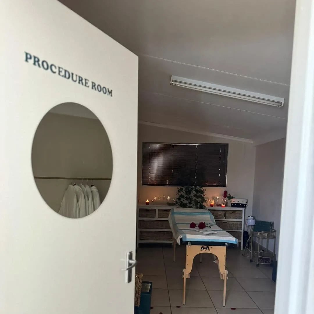Private treatment room prepared for a guest