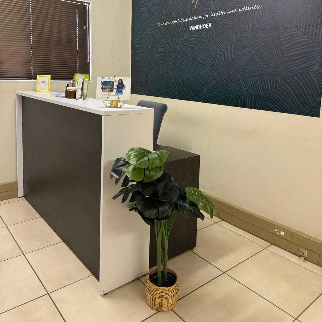Reception area at the Windhoek studio